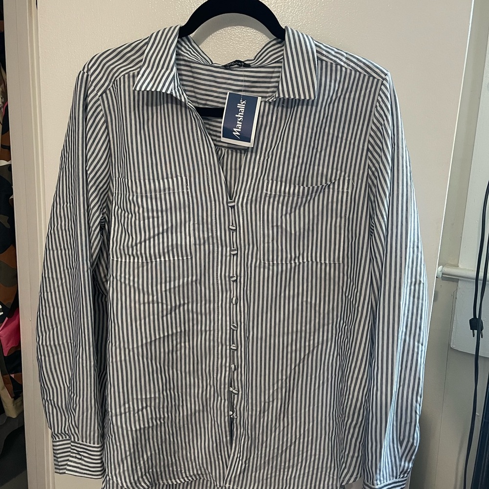 Oversized Striped Shirt